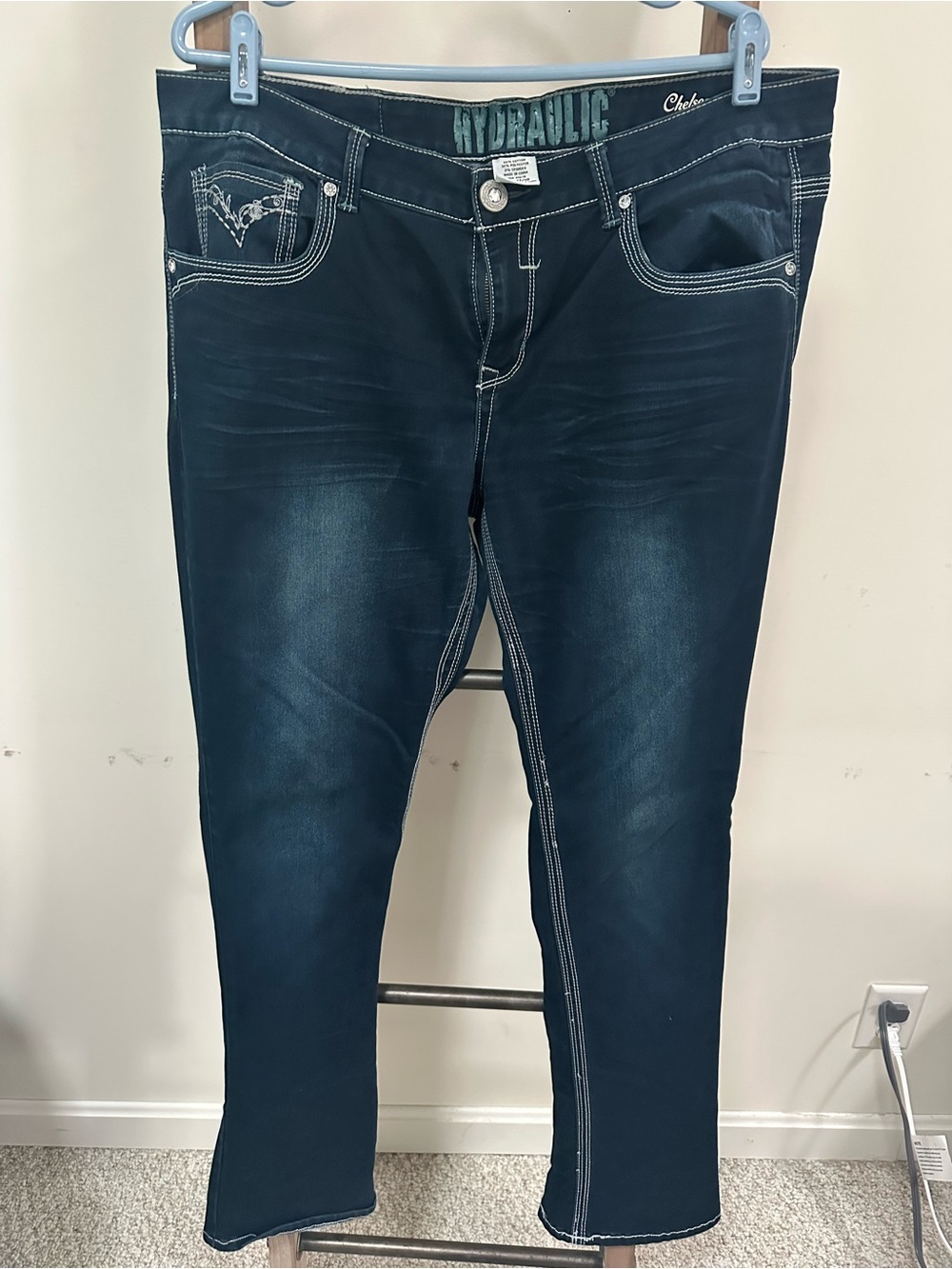 Hydraulic Chelsea Micro Boot Dark Blue Jeans